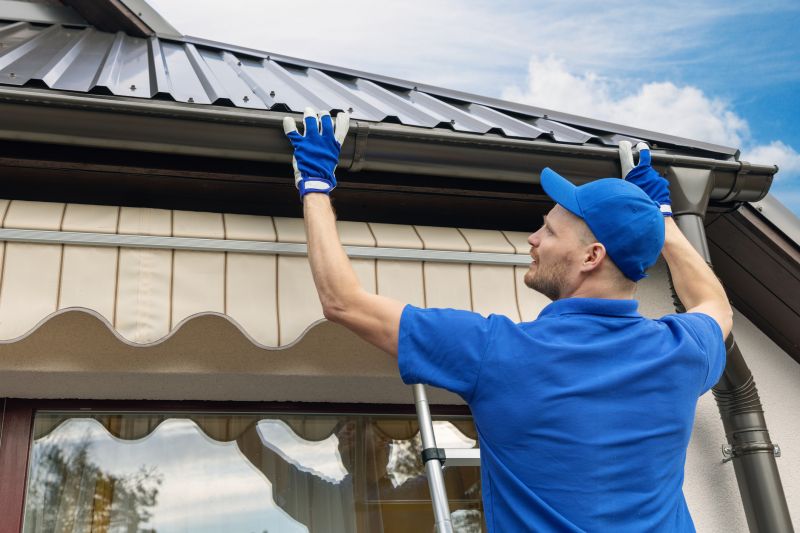 Warehouse Gutter Installation detail