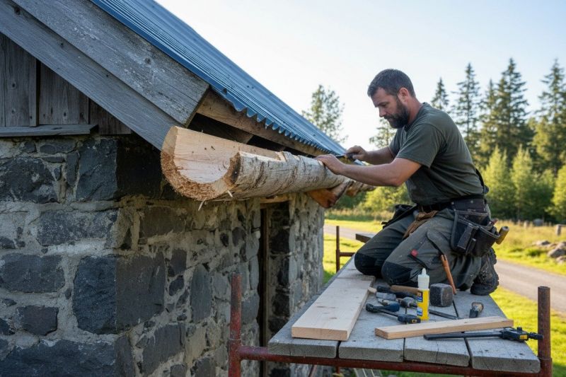 Wood Gutter Repair detail